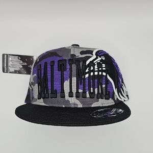 Baltimore Camo Snapback Hat